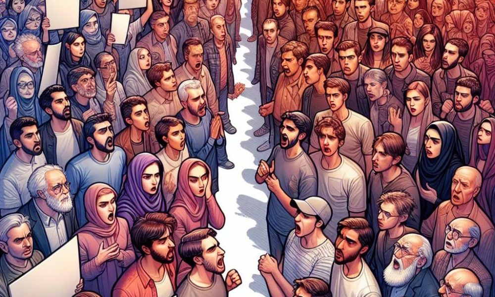 Iranian Americans clash with supporters of the regime.