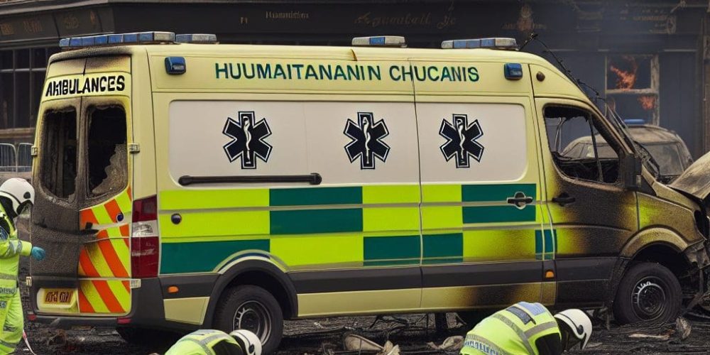 UK authorities probe the arson of four ambulances linked to a Jewish charity.