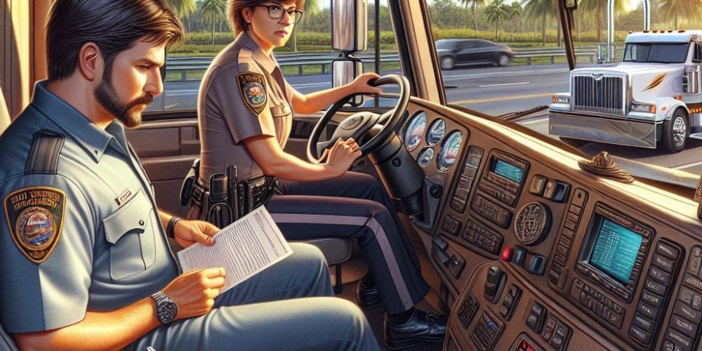 Truck Drivers Struggle with English Exams During Florida DOT Compliance Check Ride-Along