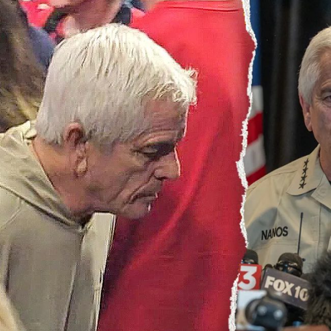 Sheriff Chris Nanos spotted at basketball game during Nancy Guthrie search