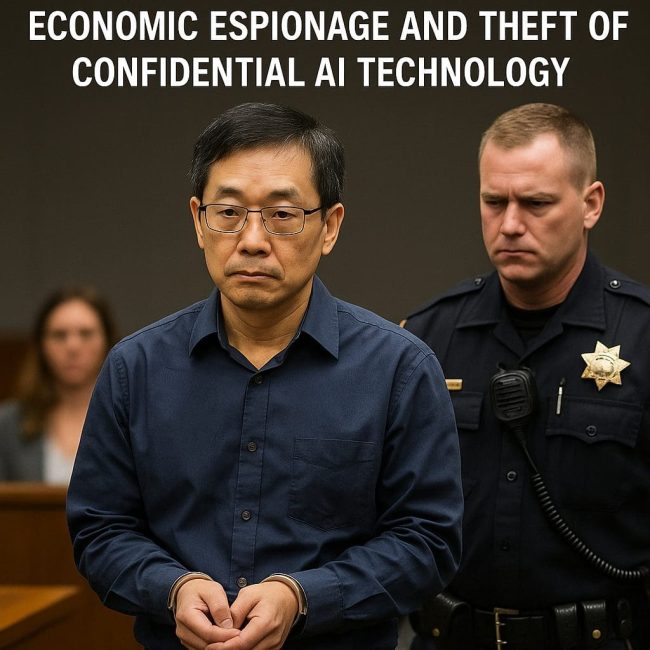 Former Google Engineer Found Guilty of Economic Espionage and Theft of Confidential AI Technology