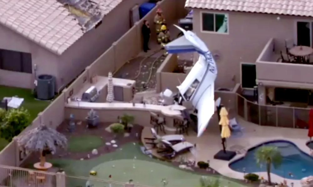Three People Hurt After Small Aircraft Crashes into Phoenix Residence Near Airport
